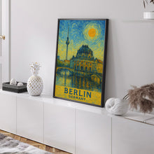 Berlin Poster Print, Berlin Travel Poster, Berlin Van Gogh Style Wall Art, Berlin, Germany