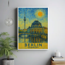 Berlin Poster Print, Berlin Travel Poster, Berlin Van Gogh Style Wall Art, Berlin, Germany