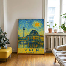 Berlin Poster Print, Berlin Travel Poster, Berlin Van Gogh Style Wall Art, Berlin, Germany