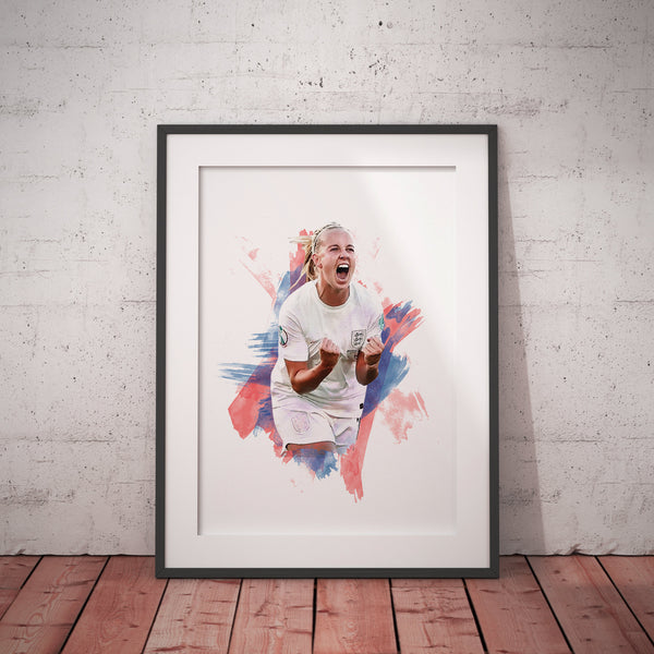 Beth Mead - England - Football Poster - Football Print 1270357397