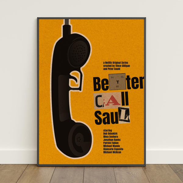 Better Call Saul Poster  Retro Print  Wall Art  Home Decor  Gift Poster  TV Show Poster #2 1813470328 - Copy