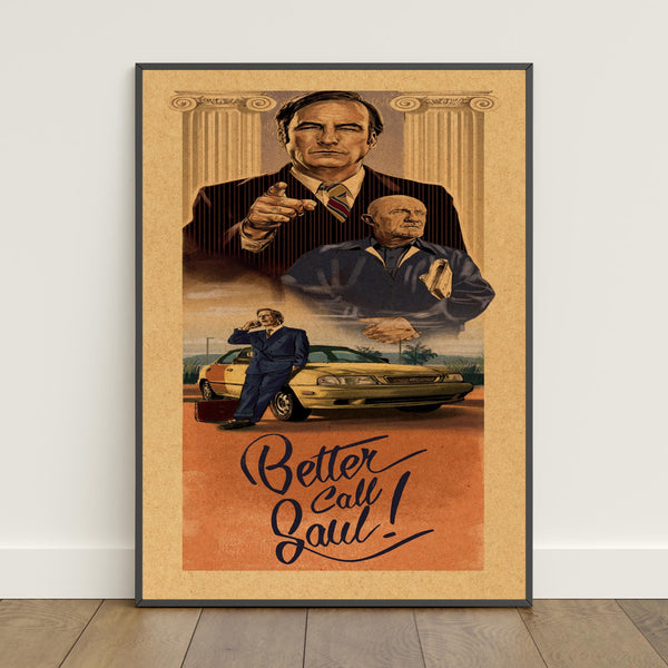 Better Call Saul Poster  Retro Print  Wall Art  Home Decor  Gift Poster  TV Show Poster #2 1813470328 - Copy (5)