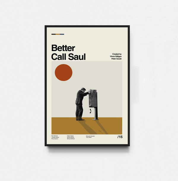 Better Call Saul Poster, Better Call Saul Tv Series Poster, Midcentury Art, Minimalist Art, Retro Poster, Vintage Poster, Home Decor 1839849239