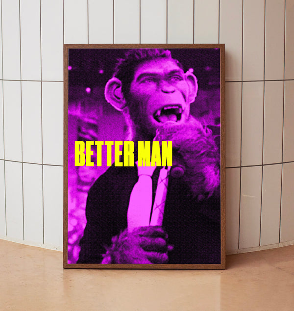 Better Man 2024 Poster Art Print Movie Posters Gift for Movie lovers 2