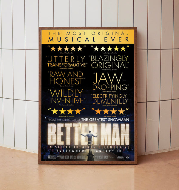 Better Man 2024 Poster Art Print Movie Posters Gift for Movie lovers 79