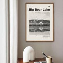 Big Bear Lake Art Print  Big Bear Poster  Big Bear Wall Art  Mid Century Poster  Travel Print Art  California  Vintage Poster 1569976930
