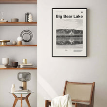 Big Bear Lake Art Print  Big Bear Poster  Big Bear Wall Art  Mid Century Poster  Travel Print Art  California  Vintage Poster 1569976930