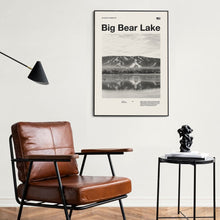 Big Bear Lake Art Print  Big Bear Poster  Big Bear Wall Art  Mid Century Poster  Travel Print Art  California  Vintage Poster 1569976930