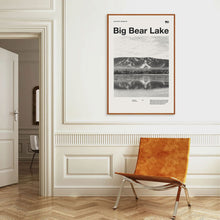 Big Bear Lake Art Print  Big Bear Poster  Big Bear Wall Art  Mid Century Poster  Travel Print Art  California  Vintage Poster 1569976930