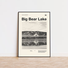 Big Bear Lake Art Print  Big Bear Poster  Big Bear Wall Art  Mid Century Poster  Travel Print Art  California  Vintage Poster 1569976930
