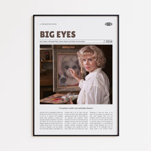 Big Eyes, Tim Burton, Retro Movie Poster, Custom Movie Poster Print 4421166737
