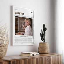 Big Eyes, Tim Burton, Retro Movie Poster, Custom Movie Poster Print 4421166737