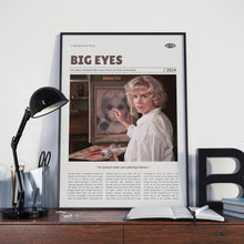 Big Eyes, Tim Burton, Retro Movie Poster, Custom Movie Poster Print 4421166737