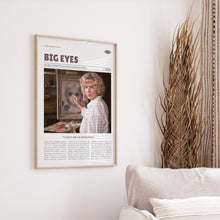 Big Eyes, Tim Burton, Retro Movie Poster, Custom Movie Poster Print 4421166737
