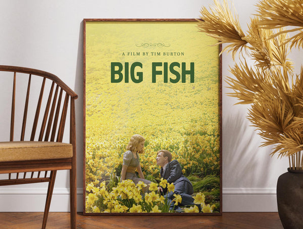 Big Fish Movie Poster, Retro Print Poster, Minimal Art, Vintage Poster, Wall Decor, Gift for Her, Tim Burton, Ewan McGregor, Gift for Him 1890183719