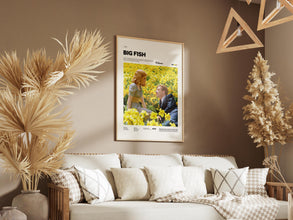 Big Fish Poster, Tim Burton 2003 Movie Print Poster, Ewan McGregor and Albert Finney Starring Big Fish Print, Movie Wall Art 1902291409