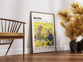 Big Fish Poster, Tim Burton 2003 Movie Print Poster, Ewan McGregor and Albert Finney Starring Big Fish Print, Movie Wall Art 1902291409