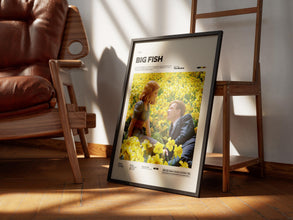 Big Fish Poster, Tim Burton 2003 Movie Print Poster, Ewan McGregor and Albert Finney Starring Big Fish Print, Movie Wall Art 1902291409