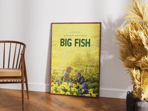 Big Fish poster, vintage wall art, retro film print, Tim Burton, Ewan McGregor 1903820629