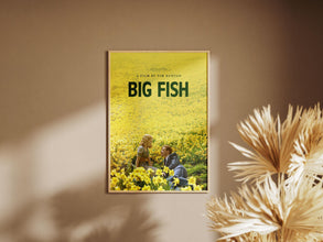 Big Fish poster, vintage wall art, retro film print, Tim Burton, Ewan McGregor 1903820629