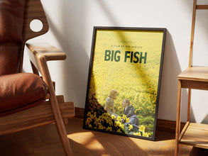 Big Fish poster, vintage wall art, retro film print, Tim Burton, Ewan McGregor 1903820629