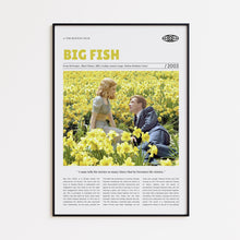 Big Fish, Tim Burton, Retro Movie Poster, Custom Movie Poster 4421170996
