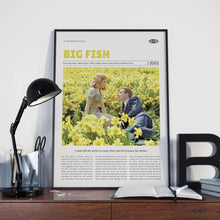 Big Fish, Tim Burton, Retro Movie Poster, Custom Movie Poster 4421170996