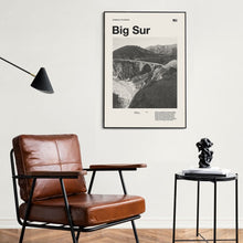 Big Sur Art Print  Big Sur  Poster  Big Sur Wall Art  Mid Century Poster  Travel Print Art  California  Vintage Poster 1584152071