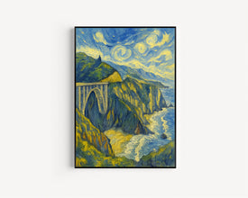 Big Sur Travel Print, California Big Sur Travel Poster, Travel Wall Art, Big Sur Artwork, California Travel Gift Wall Decor