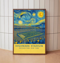 Bills NFL  Highmark Stadium  Black and White  Poster
