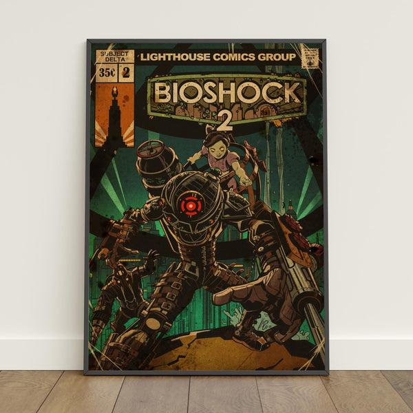 BioShock Poster  Retro Print  Wall Art  Home Decor  Gift Poster  Game Poster #4 1816503275 - Copy (2)