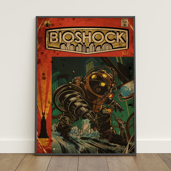BioShock Poster  Retro Print  Wall Art  Home Decor  Gift Poster  Game Poster #4 1816503275 - Copy (3)