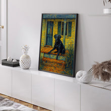 Black Lab Vintage Painting Download   Wall Art  Labrador Retriever   Dog Art