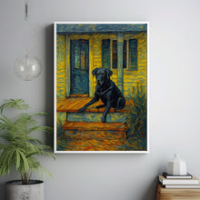 Black Lab Vintage Painting Download   Wall Art  Labrador Retriever   Dog Art