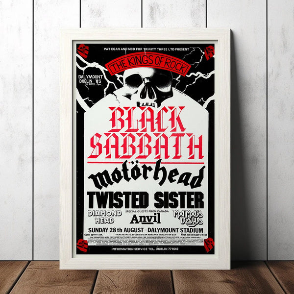 Black Sabbath 1983 Vintage Concert Poster - Music Fan Collectibles - Vintage Music Poster - Home Decor - Wall Art 1610477319
