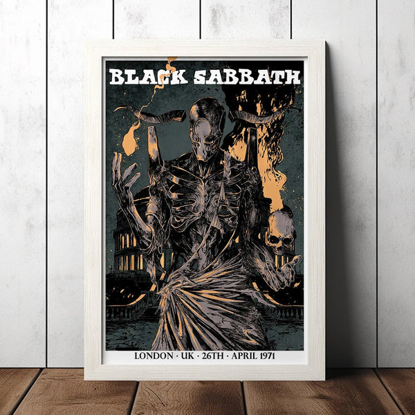Black Sabbath Vintage Rock Concert Poster - Music Fan Collectibles - Vintage Music Poster - Home Decor - Wall Art 1591848265