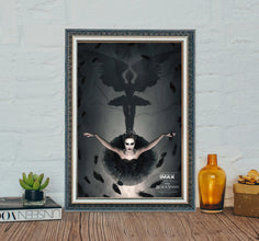 Black Swan Movie Poster Natalie Portman, Classic Film Canvas Art 4358457533