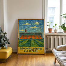 Blackpool fc Art Print Gift framed or unframed options, Bloomfield Road Stadium Illustration, Artwork for Footy Fan, Birthday for Him Her