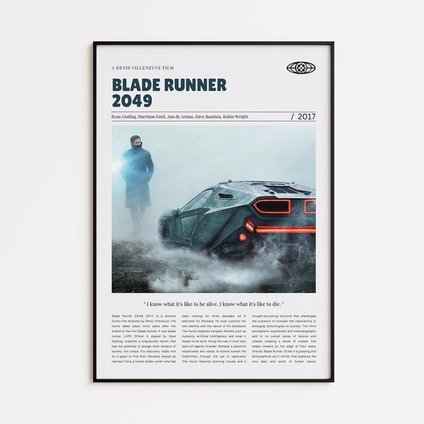 Blade Runner 2049, Denis Villeneuve, Retro Movie Poster, Custom Movie Poster 4421170154