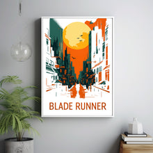 Blade Runner Poster, Cyberpunk Wall Art, Futuristic Movie Print, Sci-Fi Minimalist Design