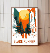 Blade Runner Poster, Cyberpunk Wall Art, Futuristic Movie Print, Sci-Fi Minimalist Design