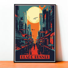 Blade Runner Poster, Cyberpunk Wall Art, Futuristic Movie Print, Sci-Fi Minimalist Design, Neon Aesthetic Decor, Dystopian Art Poster 1845966464