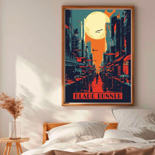 Blade Runner Poster, Cyberpunk Wall Art, Futuristic Movie Print, Sci-Fi Minimalist Design, Neon Aesthetic Decor, Dystopian Art Poster 1845966464
