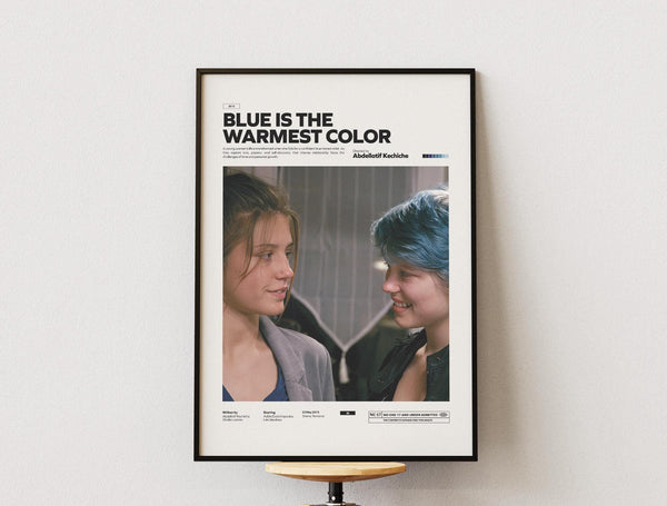 Blue Is the Warmest Color Fim Poster, Adèle Exarchopoulos and Léa Seydoux Poster, Alternative Movie Poster, Blue Is the Warmest Color Print 1889513293