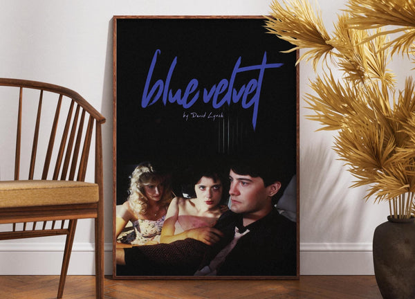 Blue Velvet Poster, Retro Movie Poster, Vintage Poster, Gift for Her, Isabella Rossellini, Kyle MacLachlan, David Lynch, Wall Art,Home Decor 4331149005