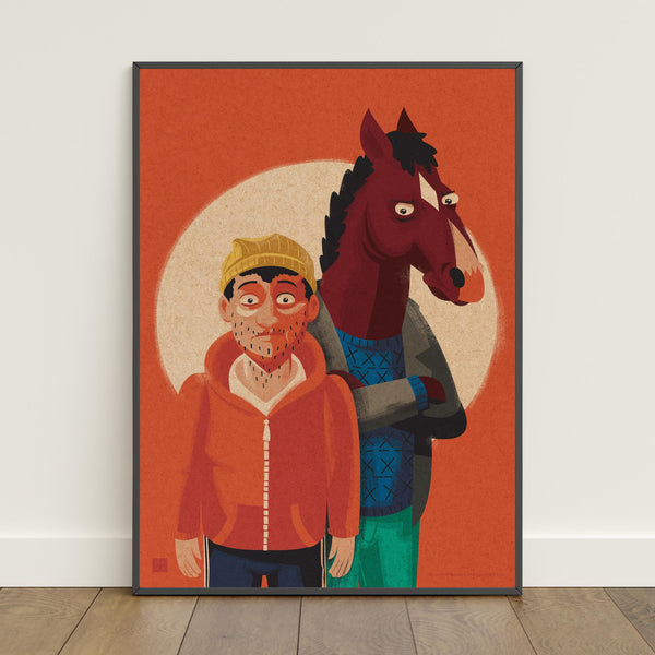 BoJack Horseman Poster  Retro Print  Wall Art  Home Decor  Gift Poster  TV Show Poster 1823040318 - Copy