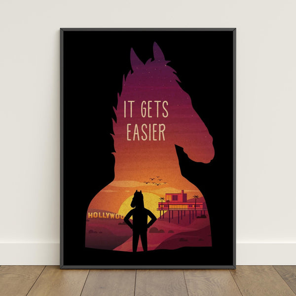 BoJack Horseman Poster  Retro Print  Wall Art  Home Decor  Gift Poster  TV Show Poster 1823040318 - Copy (2)