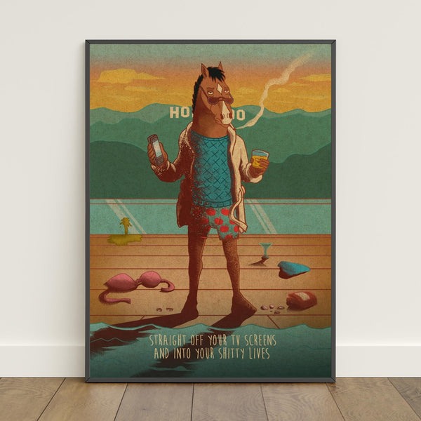 BoJack Horseman Poster  Retro Print  Wall Art  Home Decor  Gift Poster  TV Show Poster 1823040318 - Copy (4)