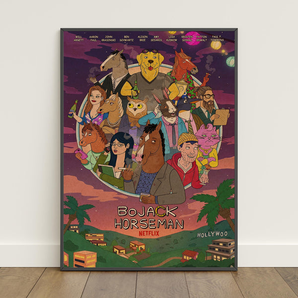 BoJack Horseman Poster  Retro Print  Wall Art  Home Decor  Gift Poster  TV Show Poster 1823040318 - Copy (6)