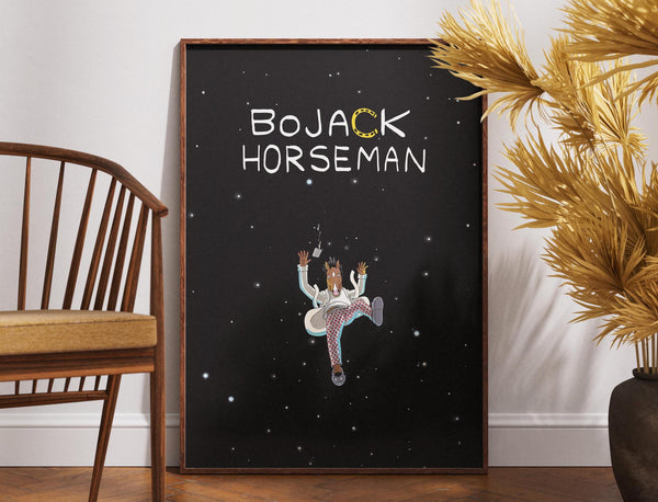 BoJack Horseman Poster, Tv Series Poster, Minimalist Art, Vintage Poster, Wall Decor Idea, Movie Art, Gift for Her, Gift for Him, Fun Poster 1887192797